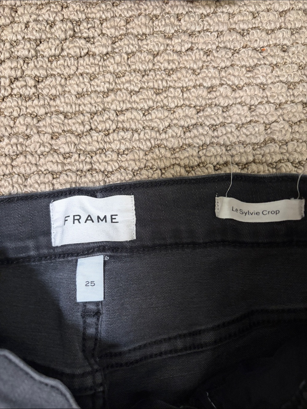 Frame Denim Le Sylvie Crop Women's Black Cropped Jeans